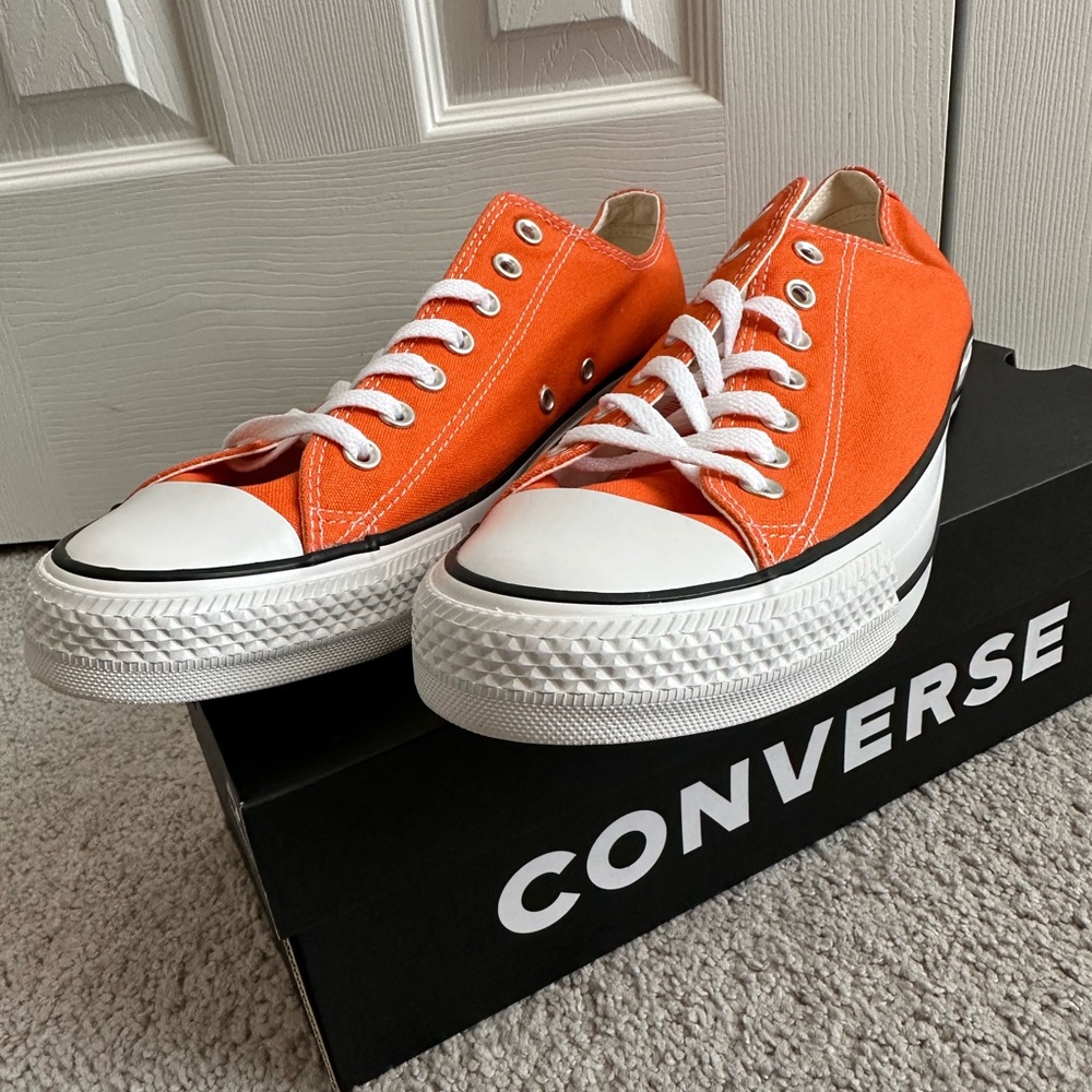 Converse All Star Low Top Orange Sneakers